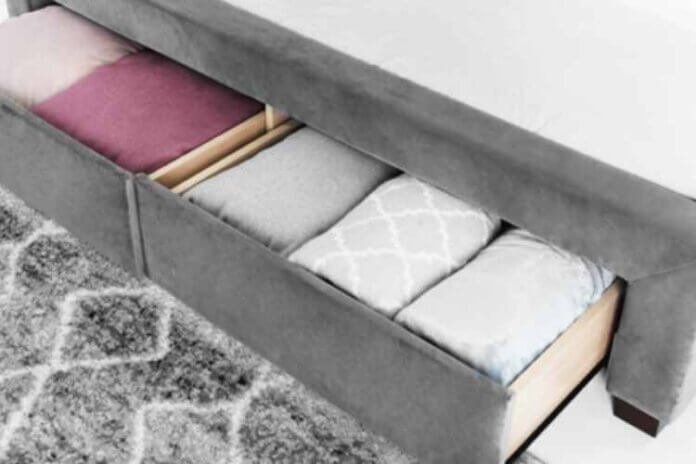 The bed frame with storage in Singapore