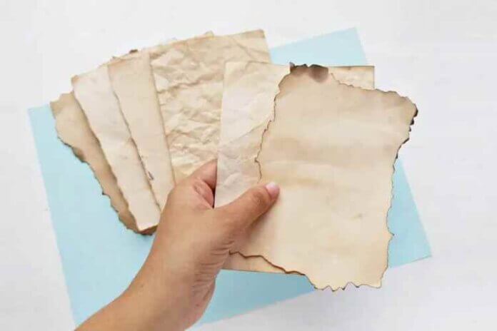 how to make a paper look old