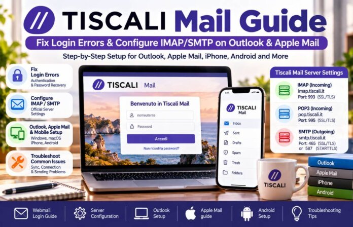 Tiscali Mail Setup Guide Infographic Tiscali Mail Setup Guide Infographic